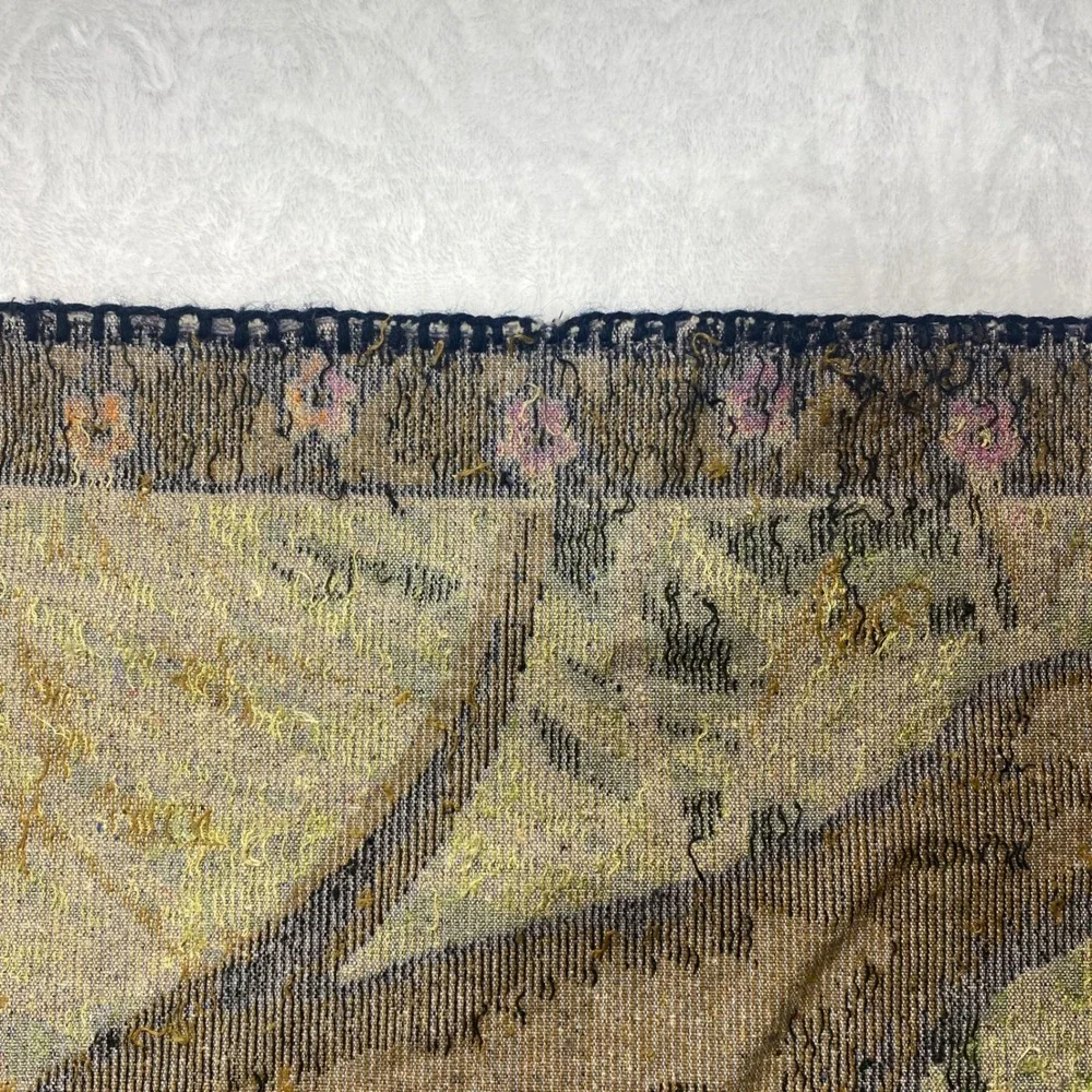 VTG Majestic Lion Family Regal Scene Velvet Velour‎ Tapestry Wall Hanging Carpet